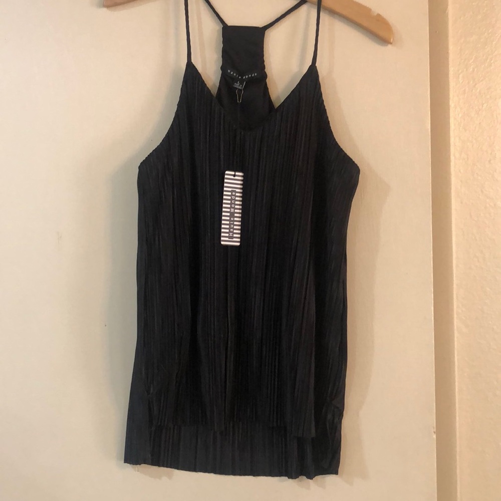 Haute monde tank top black size large